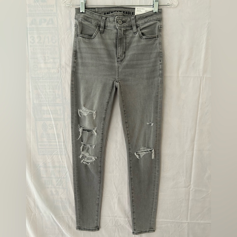 NWT American Eagle Next Level Stretch Hi-Rise Jegging, Size 00, 24W